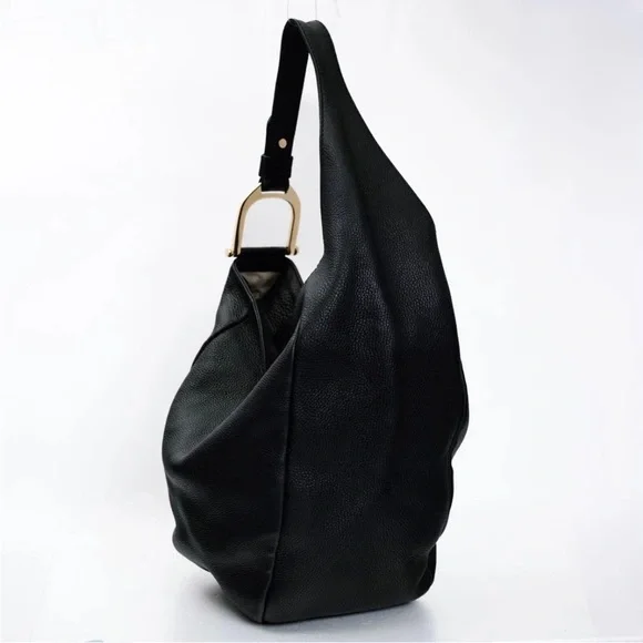 Gucci | Bags | Gucci Tom Ford Black Leather Hobo Bag With  display picture 3